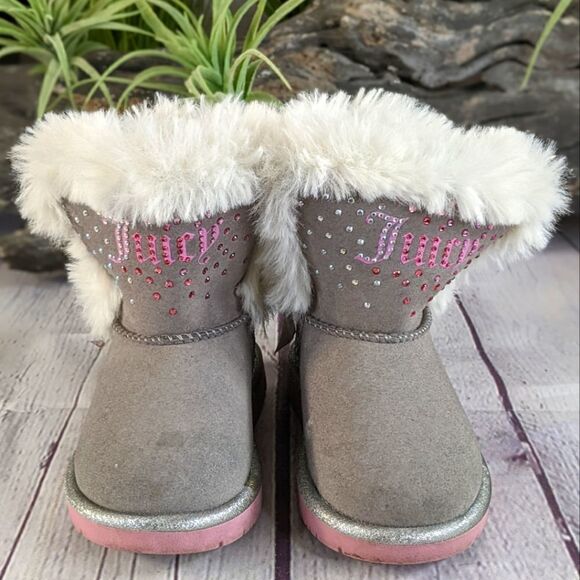 Juicy Couture Lil Rocklin Faux Fur Trimmed Bootie - Picture 1 of 12
